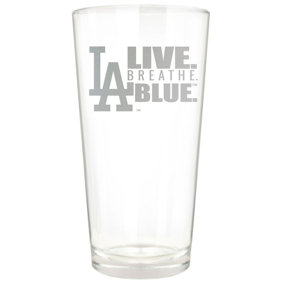 Los Angeles Dodgers Etched 16oz. Rally Cry Pint Glass