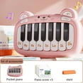 thumbnail image 3 of Clavier Électronique Multifonctionnel à 15 Touches pour Enfants, Mini Instrument de Musique Portable avec Touches Lumineuses pour Enfants de 3 à 6 Ans, Idée Cadeau Éducative en Plastique Rose, 3 of 6