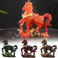 thumbnail image 3 of Tea Pet Horse Statue with Heat-Activated Color Changing, Resin Feng Shui Chinese Year Horses Statue, Year of The Horse 2026 Tea Sets Attract Success Wealth for Desk Decor and Home Ornament, 3 of 9