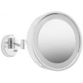 Jerdon 9.5Inch Diameter Wall Mount Makeup Mirror, 3X Magnification