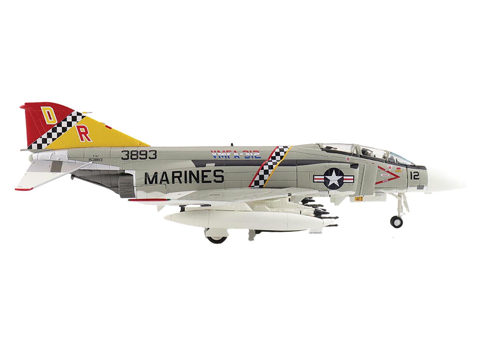 McDonnell Douglas F-4J Phantom II Fighter-Bomber Aircraft US Marine Corps "Air Power Series" 1/72 Diecast Model by Hobby Master