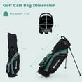 thumbnail image 3 of Costway Ultimate Men's Golf Complete Set with Rain Hood, 13 Pieces, Green, 3 of 12