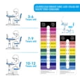 thumbnail image 4 of COSVALVE Kids Study Desk and Chair Set Height Adjustable Children Furniture with Tiltable Desktop,Lamp,Pull-Out Drawer,Bookstand for Boys Girls(Blue), 4 of 18