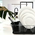 thumbnail image 6 of Megachef DR-180 16 in. Chrome Plated & Plastic Counter Top Drying Dish Rack, Black, 6 of 6