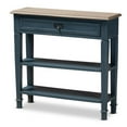 thumbnail image 1 of Baxton Studio Dauphine Table Console Contemporaine en Bois à 1 Tiroir, Bleu, 1 of 10
