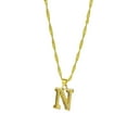 thumbnail image 2 of Latrodar Personality Imitation Gold 26 English Letter Necklace Fashion Trend Jewelry Gift Gold up to 30% Off, 2 of 2