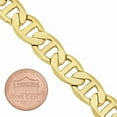 thumbnail image 2 of 12mm 14k Yellow Gold Plated Flat Mariner Choker Chain Necklace, 16 inches, 2 of 7