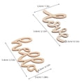 thumbnail image 2 of Wooden Hollow Letter Cutouts for Valentine Crafts 40Pcs Beige DIY Pieces, 2 of 4