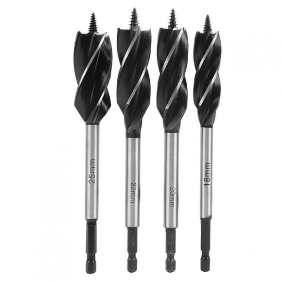 Twist Drill Bit,4Pcs Auger Bits Wood Auger Drill Bit Wood Drill Bit Compact and Lightweight