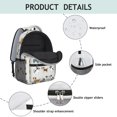 thumbnail image 4 of Mixed Breed Dog Beige Pattern Backpack for School, Cute School Bag with Adjustable Shoulder Straps and Padded Back, 15.3"x11"x6.7", 4 of 5
