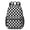 Black and White, variant on Pink and Black Wavy Checkered Pattern 17" School Backpacks for Teens,Waterproof Oxford Fabric,S-Shape Padded Straps for School,Travel,Hiking,Camping