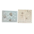 thumbnail image 4 of Busy Board,Montessori Busy Board Sensory Toys Wooden,Educational Learning Toys DIY Accessories Kids,Early Learning Toy Preschool Learning Activities,Education Skill Toys 2-3 Years Style C Salvador Dali tablero ocupado, 4 of 7