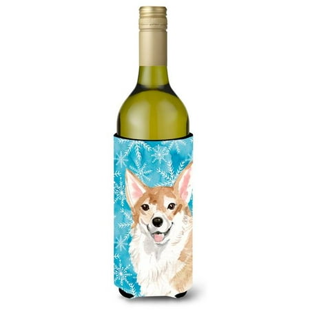 

Corgi Winter Wine Bottle Beverge Insulator Hugger