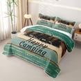 thumbnail image 3 of Erosebridal Camper Twin Quilt Set, Happy Camping Twin Coverlet Set, 2-Piece 1 Bedspread and 1 Pillowcase, 3 of 7
