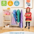 thumbnail image 6 of ECR4Kids Dress-Up Center with Mirror, Natural, 6 of 8