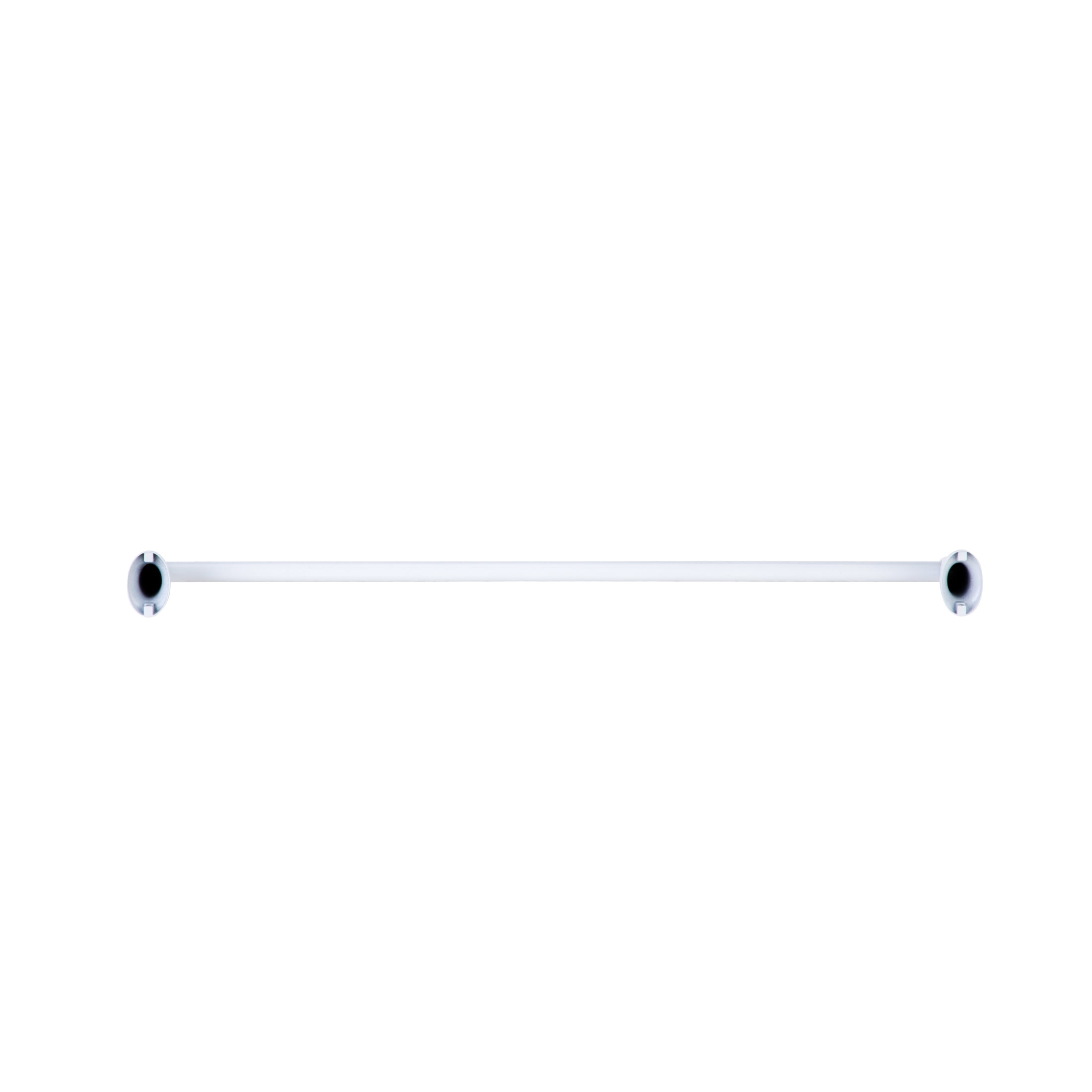 Mainstays 24-inch Oval Wall Mount Towel Bar White Finish with Hardware