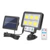 

Xewsqmlo 4pcs LED Split Solar Wall Light Waterproof Motion Sensor Lamp Street Light (D)
