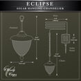 thumbnail image 4 of Classy Caps HL152 Eclipse Solar Hanging Chandelier- Black, 4 of 9
