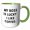 Green/White, variant on 3drose, My Boss Is Lucky I like Coffee., 11oz Magic Transforming Mug