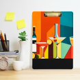 thumbnail image 2 of FORMRS Acrylic Clipboard with Low Profile Clip Standard A4 Letter Size, 12.5" x 9", Colorful Cocktails, 2 of 8
