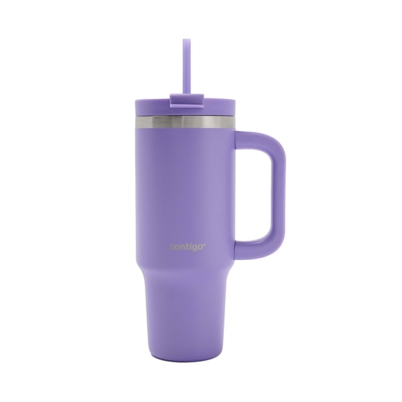 Contigo Streeterville Leak-Proof Tumbler, 30 oz (887 ml), Stainless Steel Water Bottle with Straw