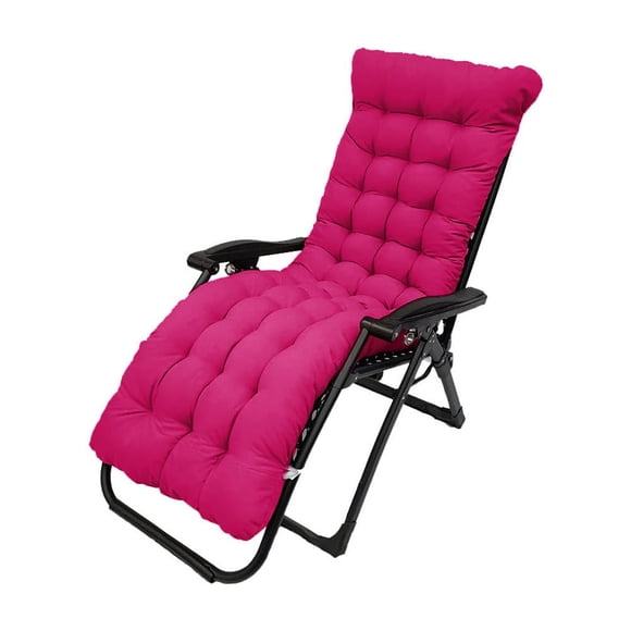 Cojín para tumbona de patio Pasrdqoyp de 155 cm, rojo rosa