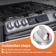 thumbnail image 7 of Upgrade 5pcs DG64-00472A Stove Knob, Direct Replacement for Sam.sung Range Stove Knobs DG64-00473A, DG64-00347A, DG64-00347B,Fit for Samsung Oven FX510BGS FX710BGS NX58F5300SS NX58F5500SS, 7 of 7