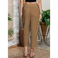 thumbnail image 4 of ZANKLEY Womens Casual Lightweight Drawstring Elastic Waist Pants with Pockets, S-XXL, 4 of 14
