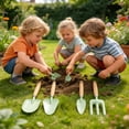 thumbnail image 5 of Japceit Horticultural Small Shovel Garden Tool Set for Kids, Including Flower Shovel & Rake, Lightweight Plastic Tools for Sand Digging, Gardening and Beach Play, 5 of 5