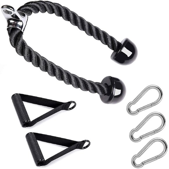 Triceps Push Pull Down Rope Cord, Duty Tricep Rope Cable For Multi Gym