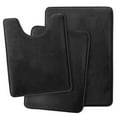 thumbnail image 2 of Clara Clark Memory Foam Bath Mat Ultra Soft Non Slip and Absorbent Bathroom Rug, Set of 3 - Small/Large/Contour, Black, 3 Count, 2 of 7