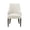 Cream, variant on Beever Modern Chenille Wood Armchair in Black