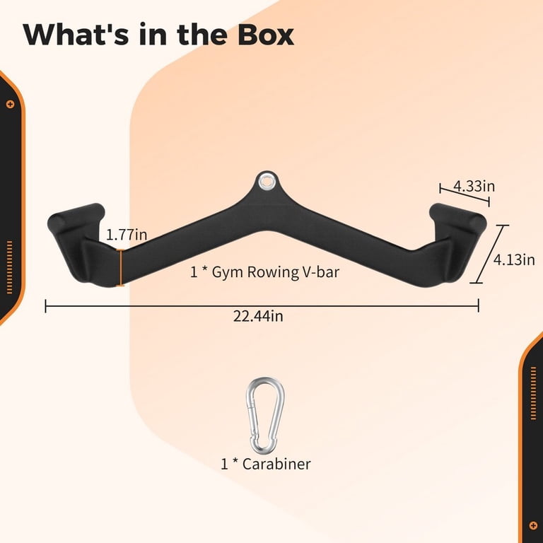 Poignée De Tirage Réglable – Barre De Pull-down, Accessoire Pour Machine à Câbles, Rowing, Musculation