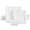 Ivory White-12 Piece(Service for 4), variant on 26-piece Marble Grey Square Dinnerware Sets Flora Porcelain Dinner Set For 6 Service 6wave & Dishwasher Safe Bpa Lead Cadmium Free