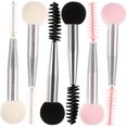 thumbnail image 4 of RUNROTOO 6Ud Brochas De Maquillaje Doble Con Esponja Y Cepillo De Pestañas Uso, 4 of 8