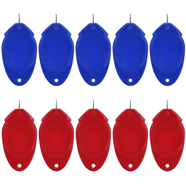 Enhebrador de agujas para coser a mano, enhebrador de agujas para máquina de coser simple para agujas de ojos pequeñas, enhebrador de agujas Dealther, enhebrador de alambre de plástico, ayudante de bricolaje, juego de herramientas de enhebrador automático de agujas para manualidades (10 piezas) BANYUO Electrónica