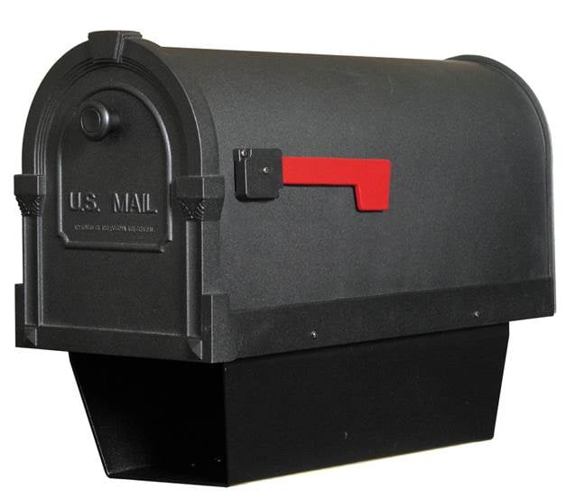 Savannah Curbside Mailbox w Paper Tube (Black) by Special Lite Products Company, Inc