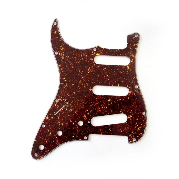 For Fit Fender Left-handed Stratocaster SSS Pickup Strat Guitar Pickguard Replacement Parts with Mounting Screws 3 Ply
