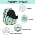 thumbnail image 4 of Compact Travel Backpack with Dog and Puppy Print Lightweight School Bag Cute Small Backpack for School, 4 of 6