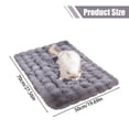 thumbnail image 3 of Barhoo Plush Dog Bed Mat Crinkle Soft Pet Blanket Cushion for Cats Dogs Warm Sleeping Pad Faux Fur Comfort Bed for Crate Kennel Couch Travel Portable Washable Pet Bedding, 3 of 9