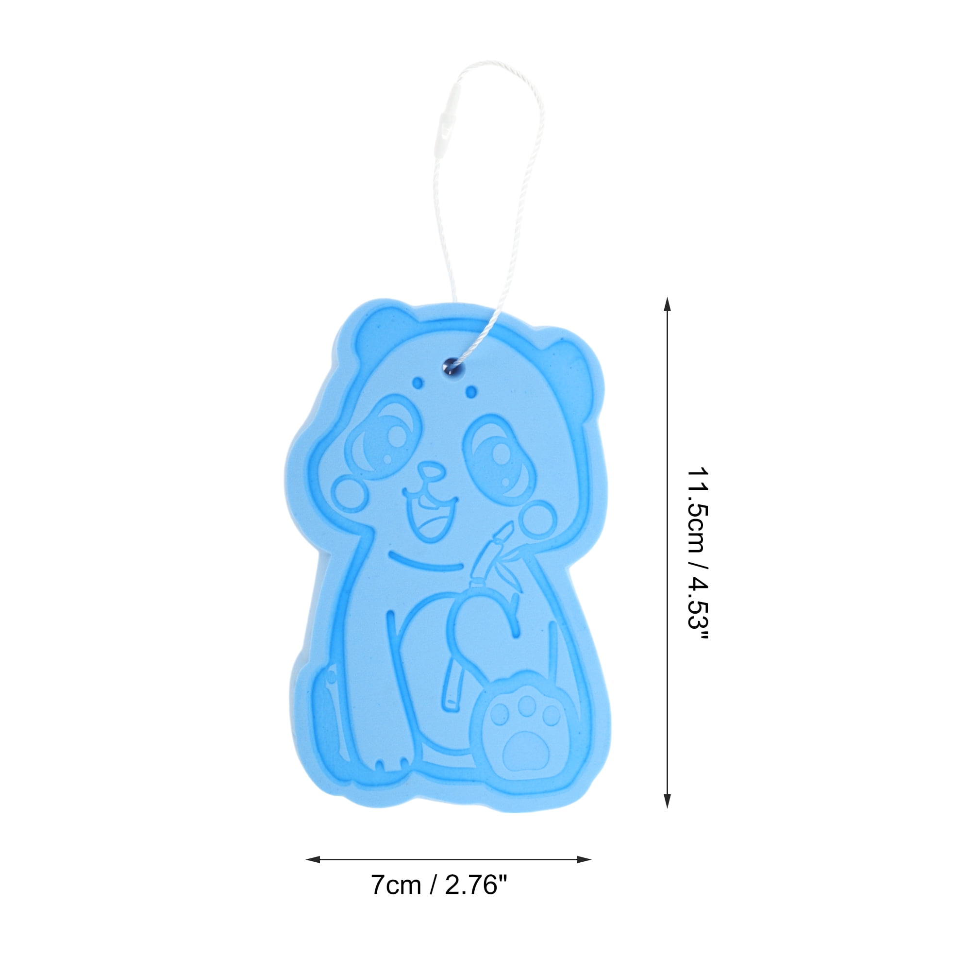 Unique Bargains Cartoon Bath Brush Shower Brush 4.53"x2.76"x1.1" Peacock Blue