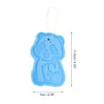 thumbnail image 4 of Unique Bargains 1 Pc Cartoon Bath Brush Body Scrubber for Bathroom 4.53"x2.76"x1.1" Peacock Blue, 4 of 7