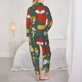 thumbnail image 5 of Disketp Pajamas Set Long Sleeve Sleepwear Womens Button Down Nightwear Pj Sets-Cute Animal Forest, 5 of 9