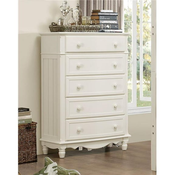 Home Elegance B1799-9 50 x 18 x 34 in. Clementine Chest - White