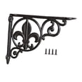 thumbnail image 2 of jifeng Decorative Shelf Bracket Cast Iron Bracket Heavy Duty Strong Iron L Shape Corner Style A, 2 of 8