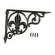 thumbnail image 2 of Soporte de estante decorativo para pared con tornillos de hierro resistente y resistente Estilo A, 2 of 8