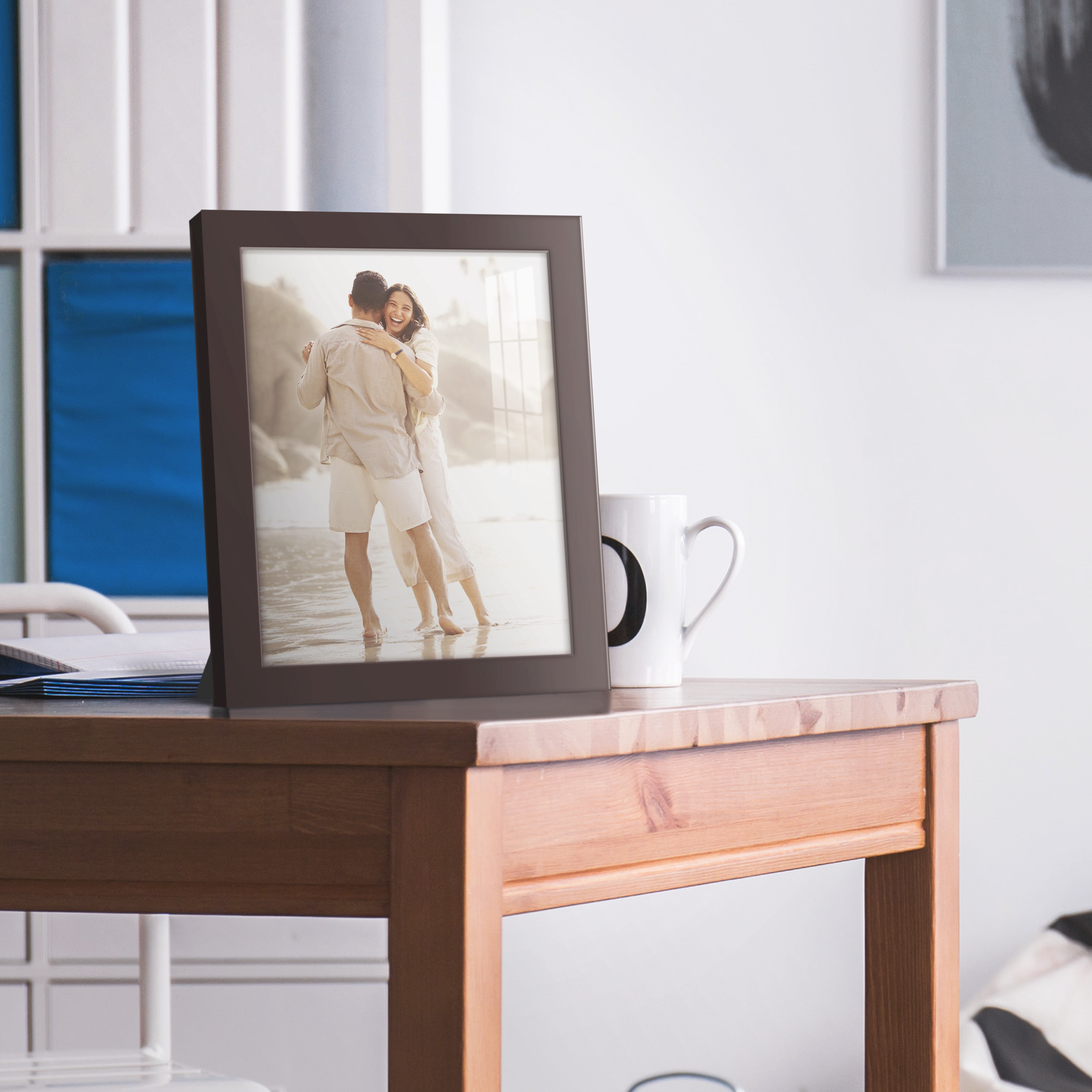 Modern Real Wood 8x10 inch Picture Frame in Brown