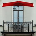 thumbnail image 3 of Pure Garden  9' Half Round Patio Umbrella - Red, 3 of 5