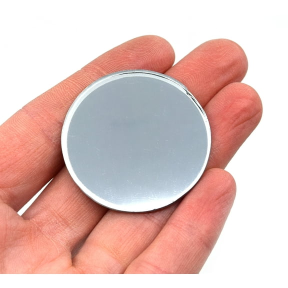 Convex Mirror - Glass, 1.5" (38mm) dia. 100mm Focal Length - Eisco Labs