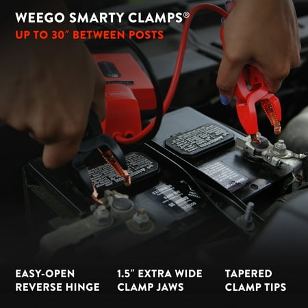 Weego - 44s 12-Volt Portable Lithium Jump Starter, 440 Cranking Amps - Orange